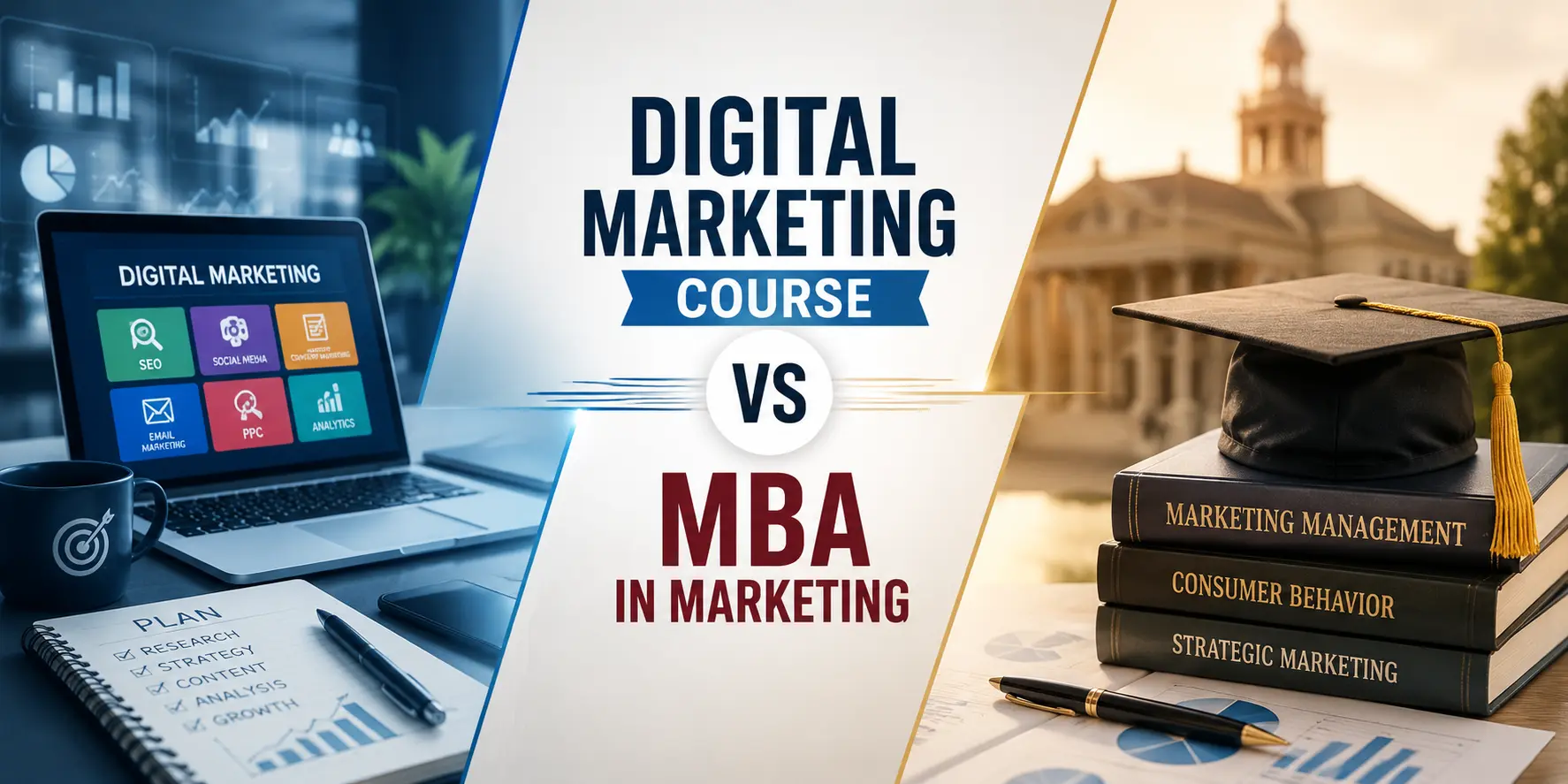 Digital Marketing Course vs MBA in Marketing