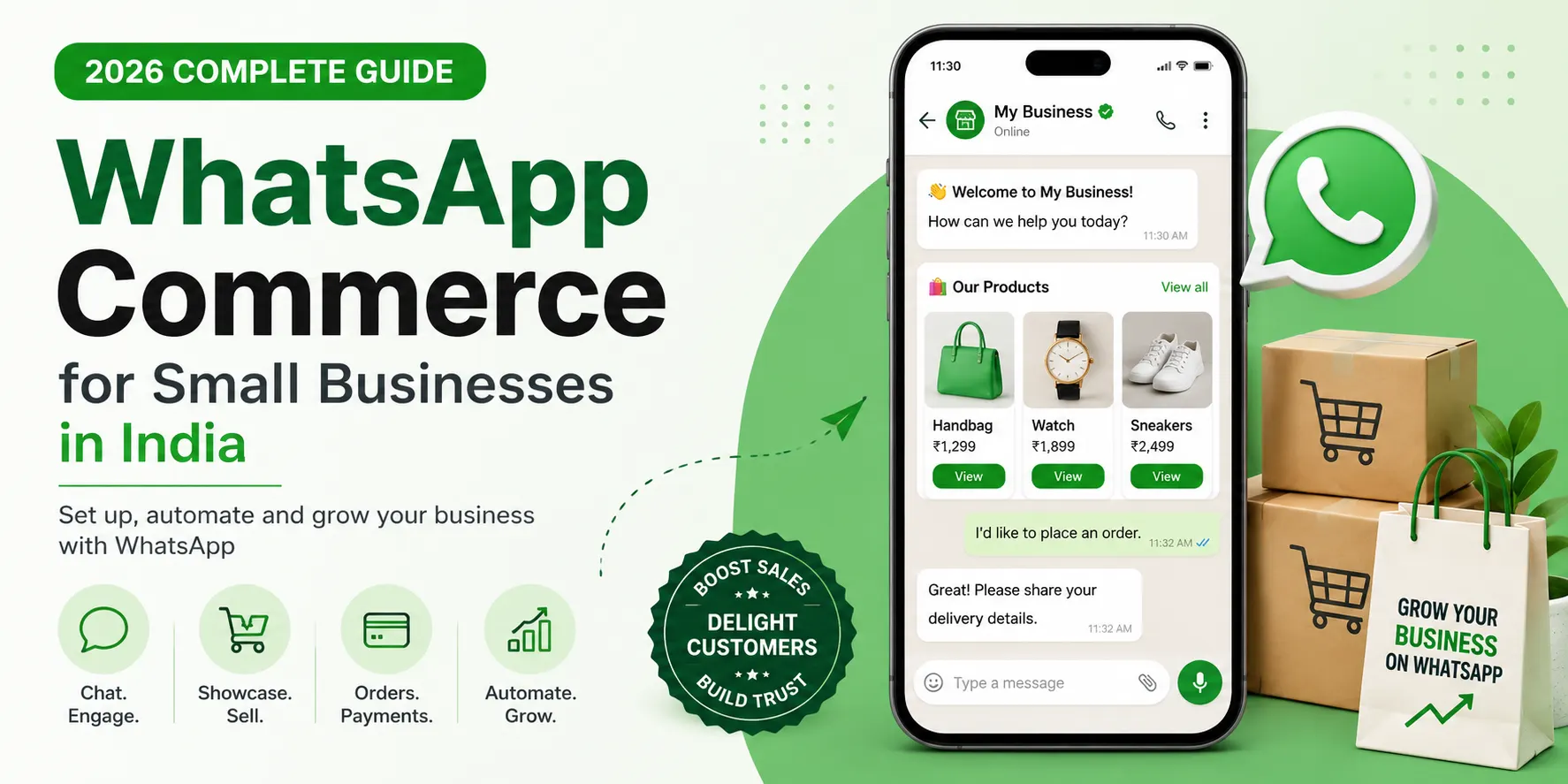 WhatsApp commerce for small businesses in India