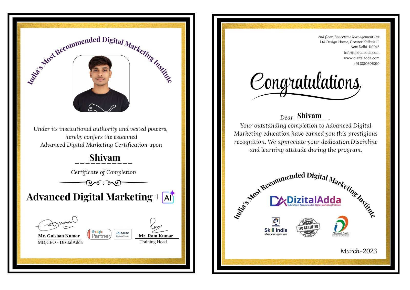 Certificate 10