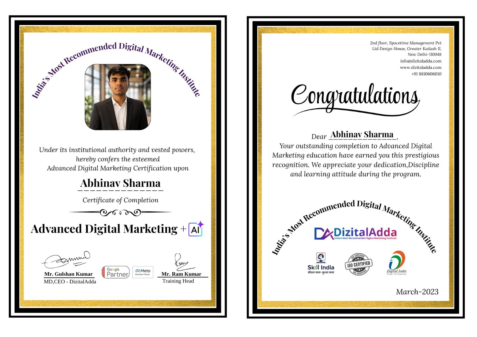 Certificate 11